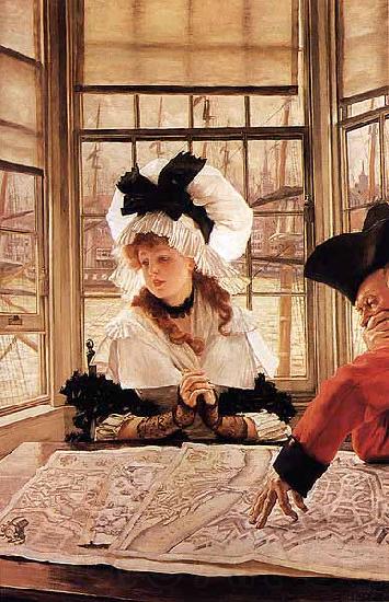 James Tissot The Tedious Story France oil painting art